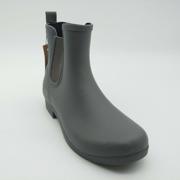 chooka Shoes - Chooka Womens Rubber Rain Boots Gray Waterproof